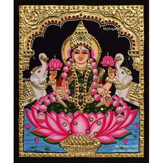 Gajalakshmi Tanjore Painting Gajalakshmi Tanjore Painting