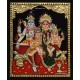 Shiva Family Tanjore Painting Shiva Family Tanjore Painting