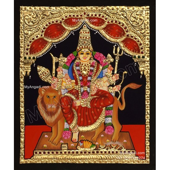 Durga Devi Tanjore Painting