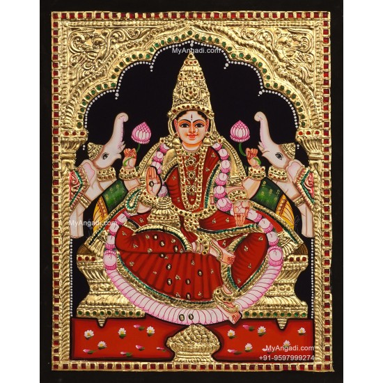 Gajalakshmi Tanjore Painting Gajalakshmi Tanjore Painting
