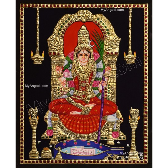 Kamatchi Amman Tanjore Painting Kamatchi Amman Tanjore Painting