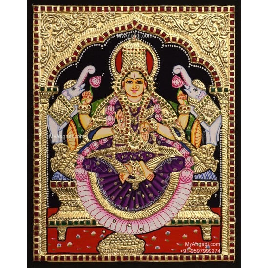 Gajalakshmi Tanjore Painting Gajalakshmi Tanjore Painting