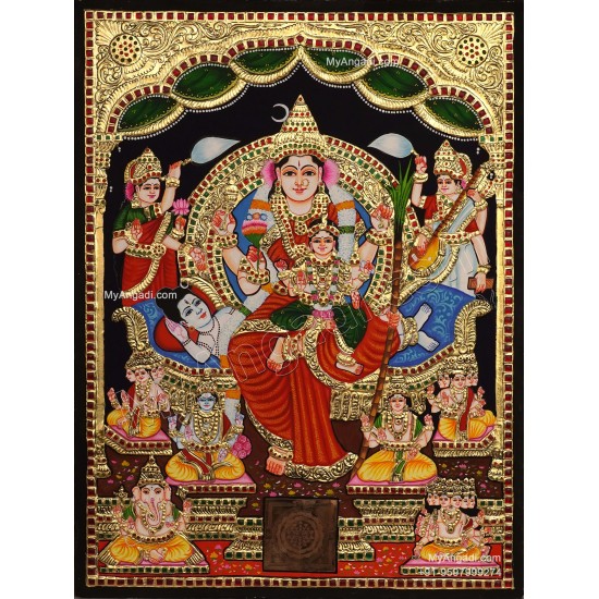 Raja Rajeshwari Tanjore Painting Raja Rajeshwari Tanjore Painting