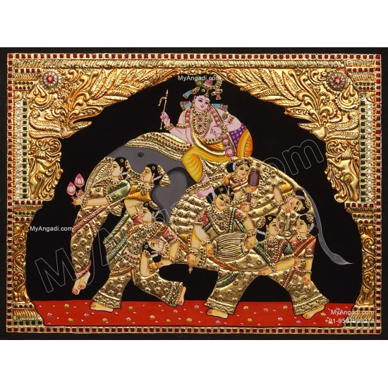 Iyravatham Tanjore Painting Iyravatham Tanjore Painting
