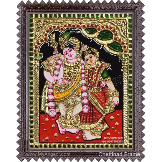 Kannan Rukmani Tanjore Painting