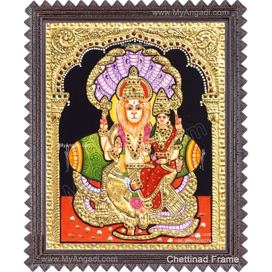 Lakshmi Narasimhar Tanjore Painting