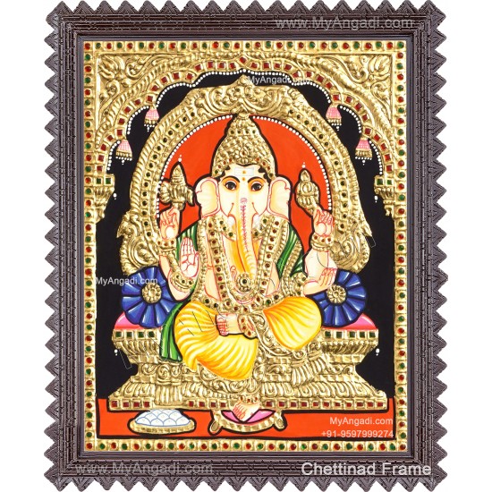 Ganesha Tanjore Painting Ganesha Tanjore Painting