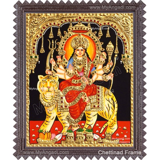 Durga Devi Tanjore Painting