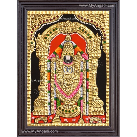 Venkateshwara  Swamy Tanjore Painting