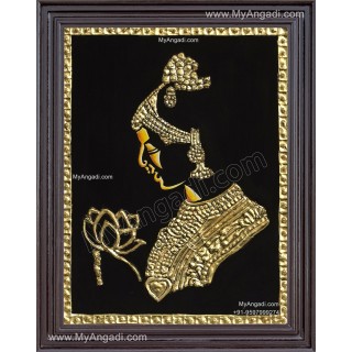 lady-face-tanjore-painting
