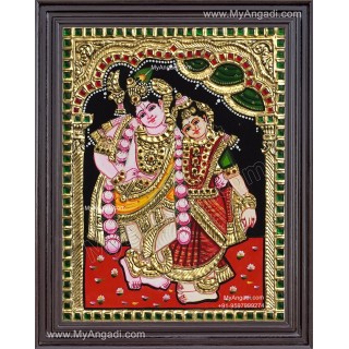 Kannan Rukmani Tanjore Painting