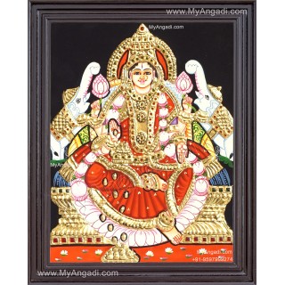 Gajalakshmi  Tanjore Painting
