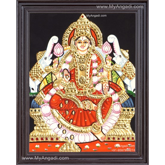 Gajalakshmi Tanjore Painting Gajalakshmi Tanjore Painting