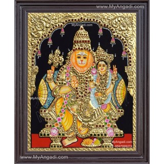 Narasimha Lakshmi Tanjore Painting