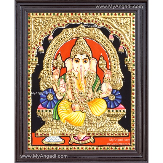 Ganesha Tanjore Painting Ganesha Tanjore Painting