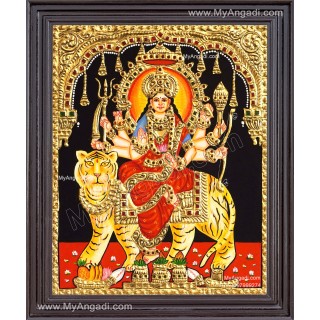 Durga Devi Tanjore Painting