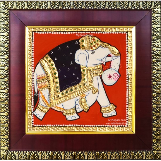Elephant Tanjore Painting