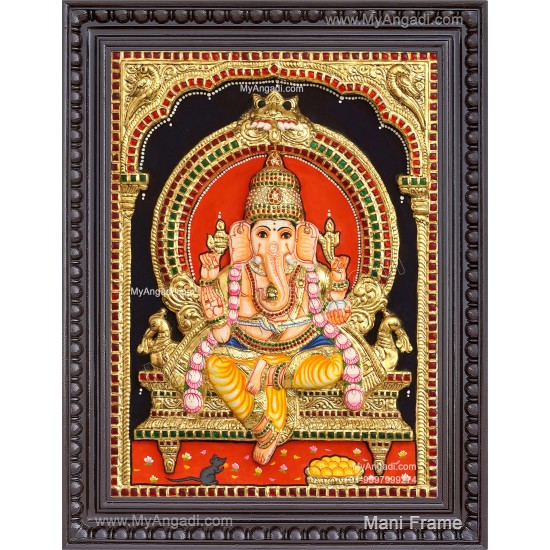 Ganesha 3D Tanjore Painting Ganesha 3D Tanjore Painting