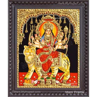 Durga Devi Tanjore Painting Durga Devi Tanjore Painting