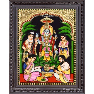 Sathya Narayana Swami Tanjore Painting