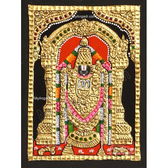 Venkateshwara  Swamy Tanjore Painting