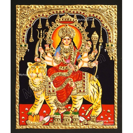 Durga Devi Tanjore Painting