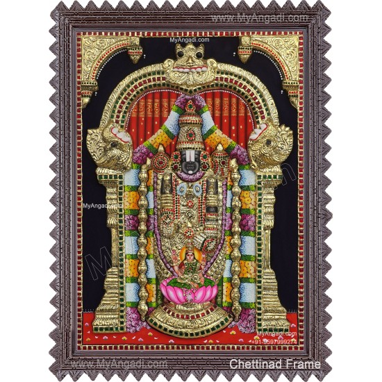 Balaji Lakshmi 3D Tanjore Painting
