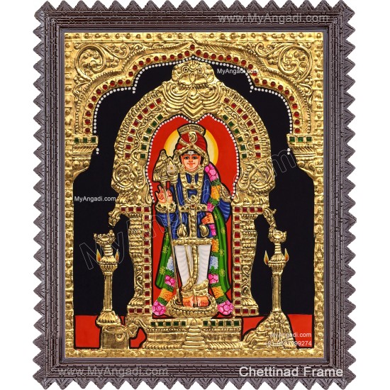 Raja Alangara Murugan Tanjore Painting