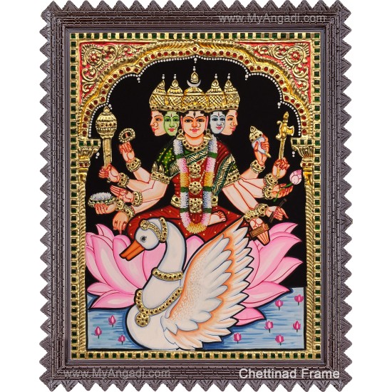 Gayathri Devi Tanjore Painting