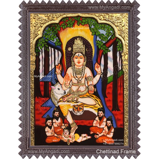 Dakshinamurthi Tanjore Painting Dakshinamurthi Tanjore Painting