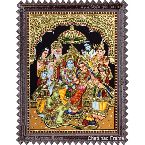Ramar Pattabhisekam Tanjore Painting