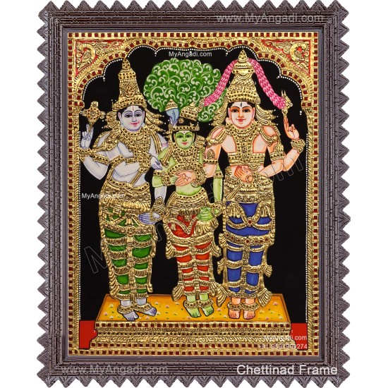 Meenakshi Thirukalyanam Tanjore Painting