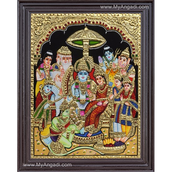 Ramar Pattabhisekam Tanjore Painting