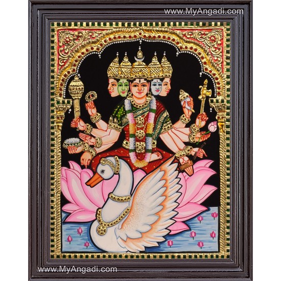 Gayathri Devi Tanjore Painting