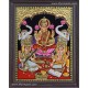Ganesha Lakshmi Saraswathi Tanjore Painting Ganesha Lakshmi Saraswathi Tanjore Painting