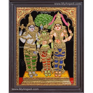 Meenakshi Thirukalyanam Tanjore Painting