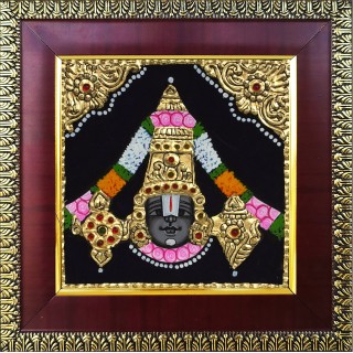 Balaji Face Tanjore Painting