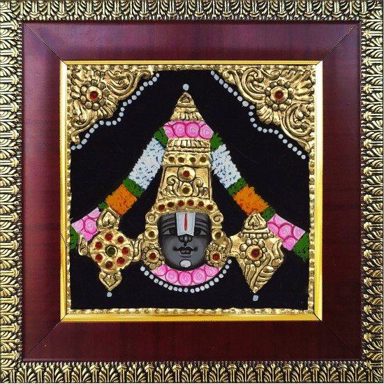 Balaji Face Tanjore Painting Balaji Face Tanjore Painting
