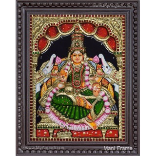 Gajalakshmi 3D Tanjore Painting