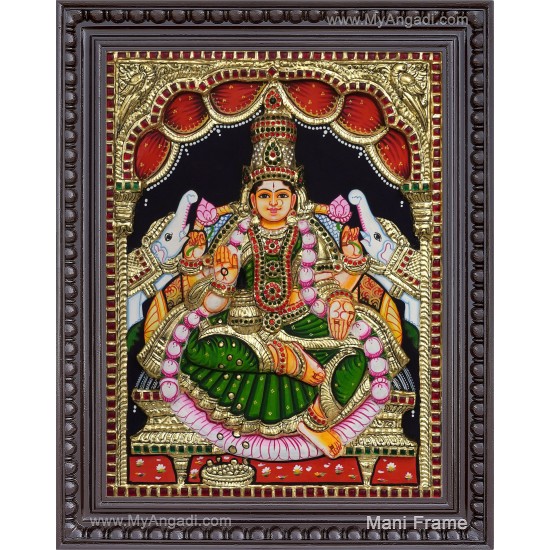 Gajalakshmi 3D Tanjore Painting Gajalakshmi 3D Tanjore Painting