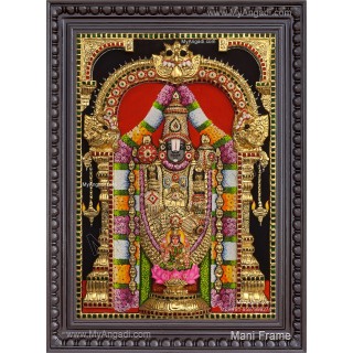 Balaji Lakshmi 3D Tanjore Painting Balaji Lakshmi 3D Tanjore Painting