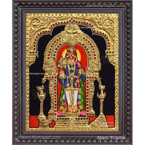 Raja Alangara Murugan Tanjore Painting
