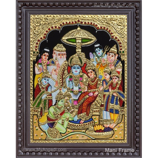 Ramar Pattabhisekam Tanjore Painting