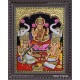 Ganesha Lakshmi Saraswathi Tanjore Painting Ganesha Lakshmi Saraswathi Tanjore Painting