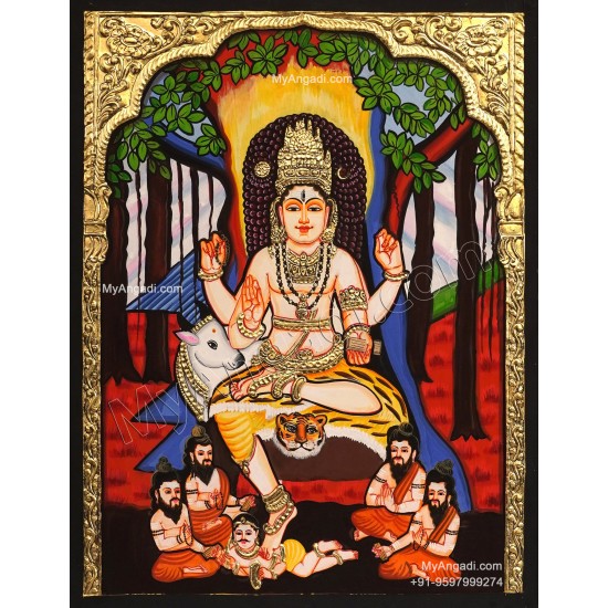 Dakshinamurthi Tanjore Painting Dakshinamurthi Tanjore Painting