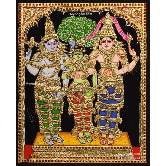 Meenakshi Thirukalyanam Tanjore Painting