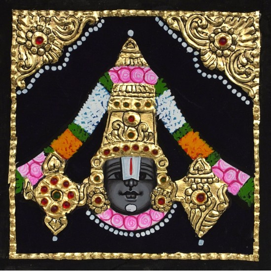 Balaji Face Tanjore Painting Balaji Face Tanjore Painting