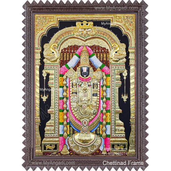 3D Embossed Balaji Tanjore Painting 3D Embossed Balaji Tanjore Painting