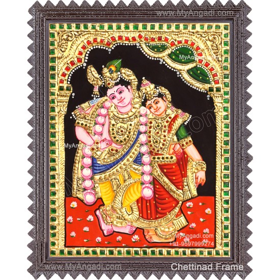 Kannan Rukmani Tanjore Painting