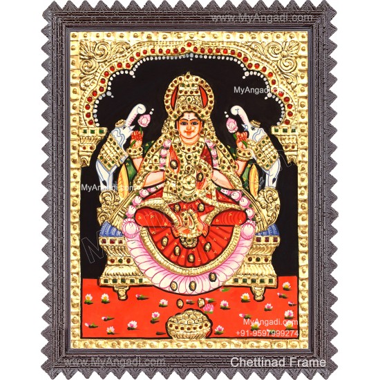 Gajalakshmi Tanjore Painting
